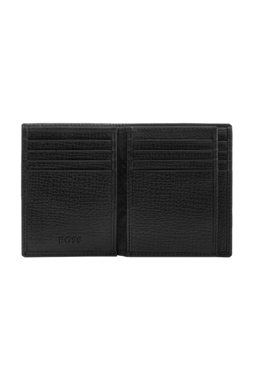 Card holder with flap Grid Black - 3
