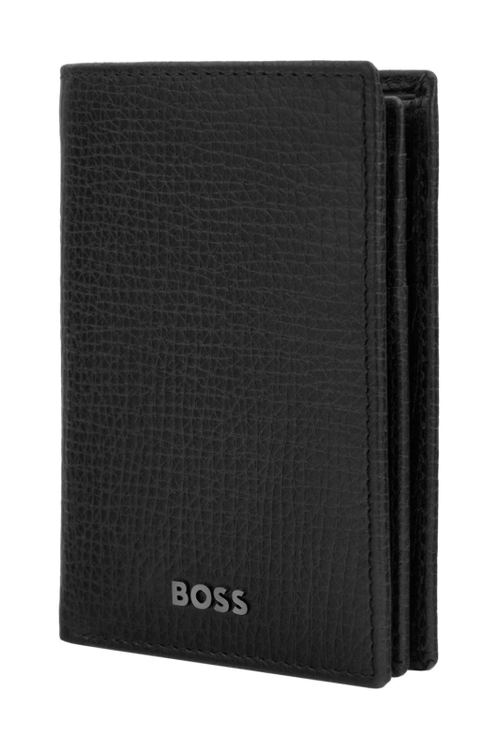Card holder with flap Grid Black - 5