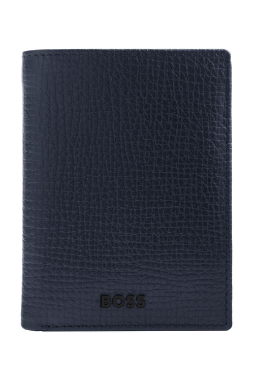 Card holder with flap Grid Navy - 2