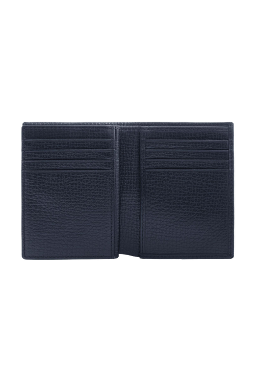 Card holder with flap Grid Navy - 4