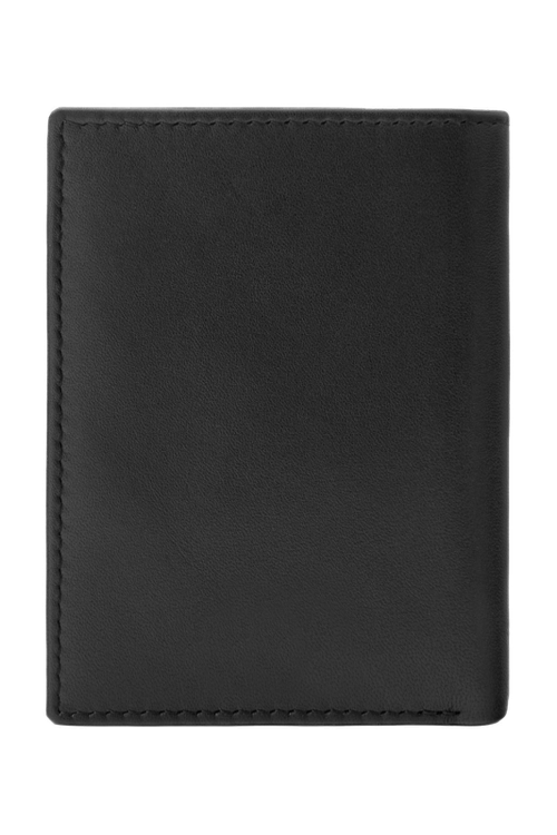 Card holder with flap and money pocket Emblematic Black - 6