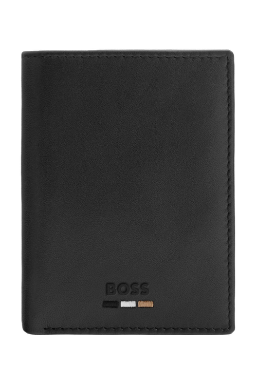 Card holder with flap and money pocket Emblematic Black - 2