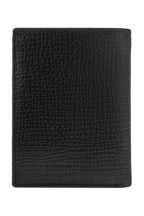Card holder with flap and money pocket Grid Black - 6
