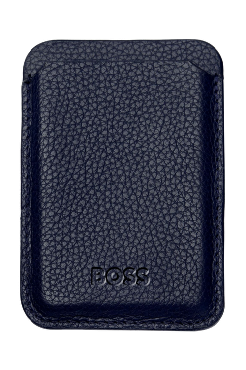 Card holder with Magnet Mobile Classic Grained Navy - 1