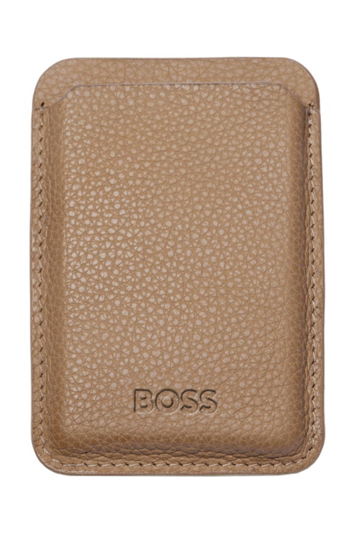 Card holder with Magnet Mobile Classic Grained Camel - 1
