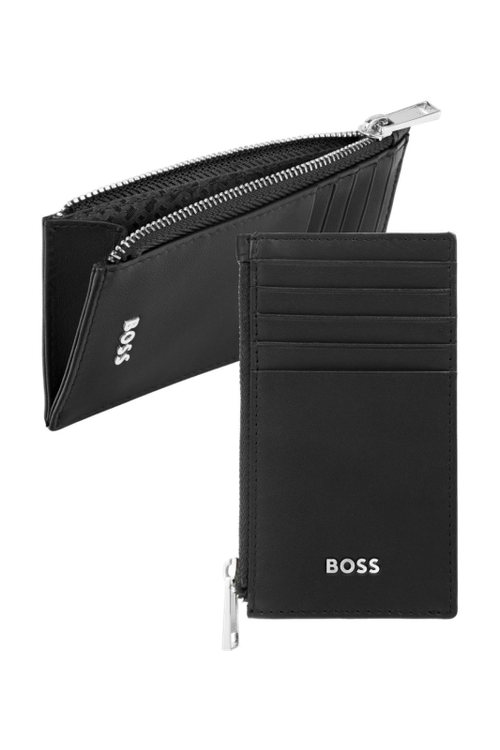 Card holder zip Classic Smooth Black - 1