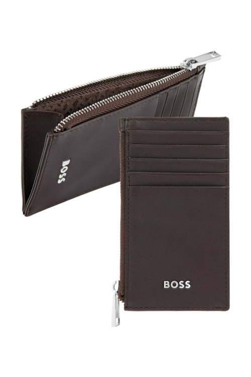 Card holder zip Classic Smooth Brown - 1