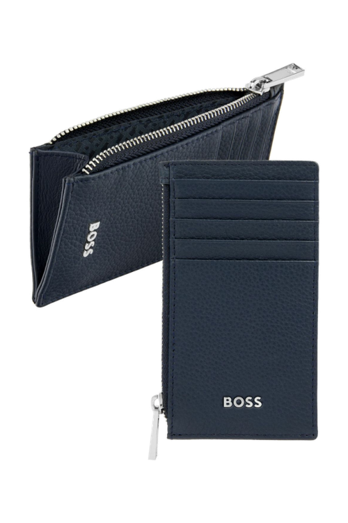 Card holder zip Classic Grained Navy - 1