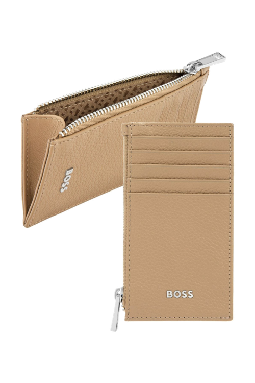 Card holder zip Classic Grained Camel - 1