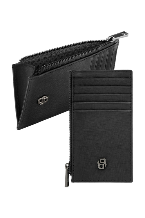 Card holder zip Double B Saffiano Black - 1