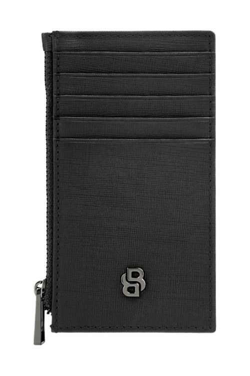 Card holder zip Double B Saffiano Black - 2