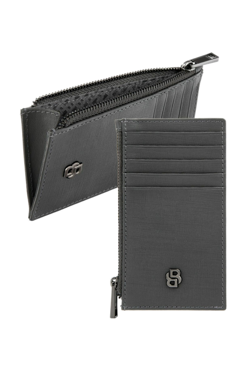 Card holder zip Double B Saffiano Grey - 1