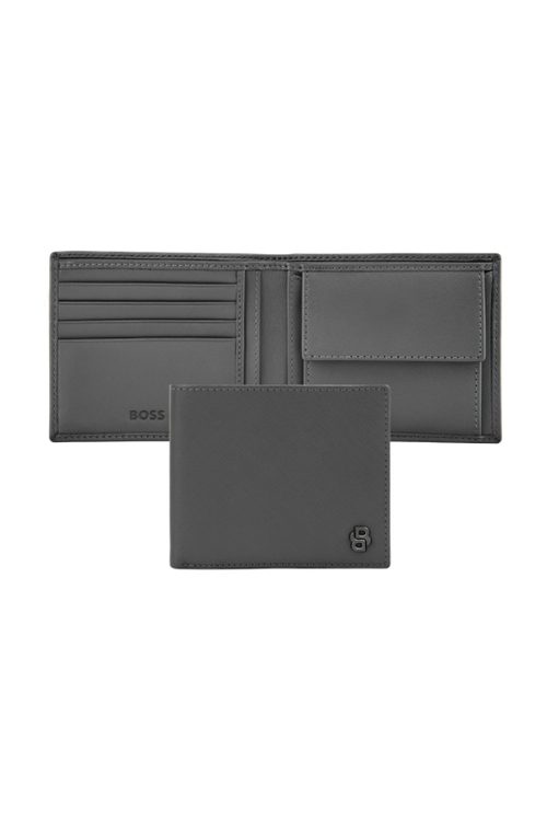 Money wallet Double B Saffiano Grey - 1