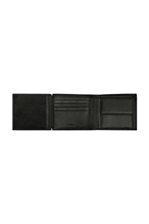 Money wallet with flap Classic Smooth Black - 4