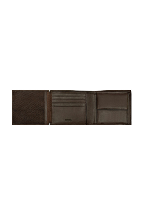 Money wallet with flap Classic Smooth Brown - 3