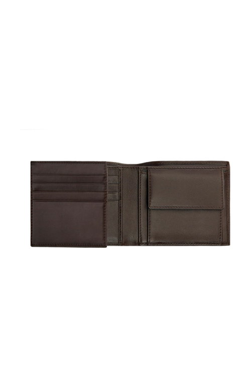 Money wallet with flap Classic Smooth Brown - 4