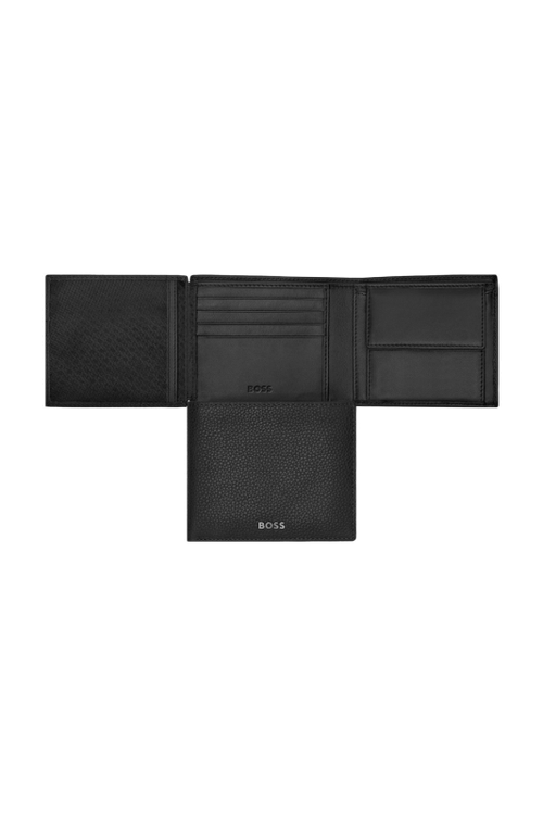 Money wallet with flap Classic Grained Black - 1