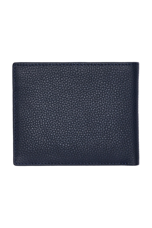 Money wallet with flap Classic Grained Navy - 3