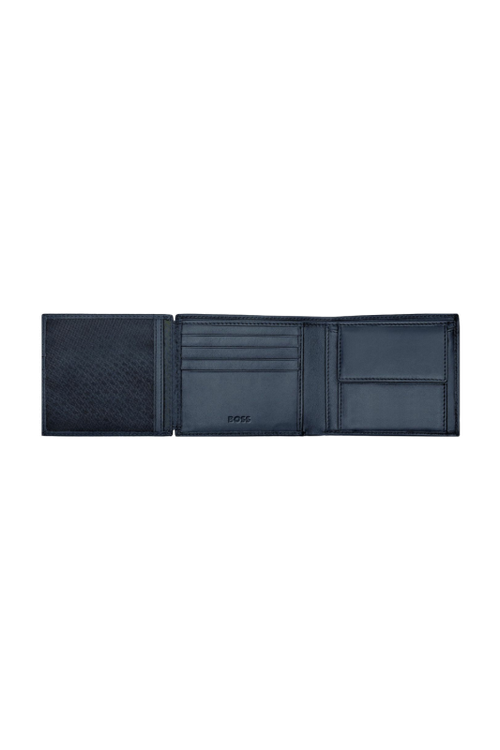 Money wallet with flap Classic Grained Navy - 4