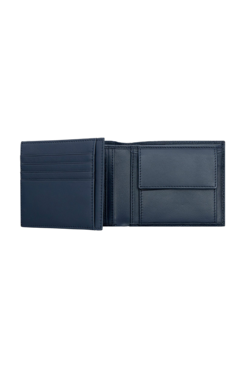 Money wallet with flap Classic Grained Navy - 6