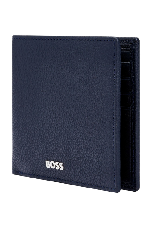 Money wallet with flap Classic Grained Navy - 5