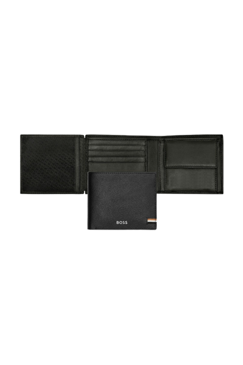 Money wallet with flap Iconic Black - 1