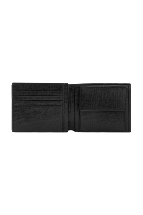 Money wallet with flap Grid Black - 3