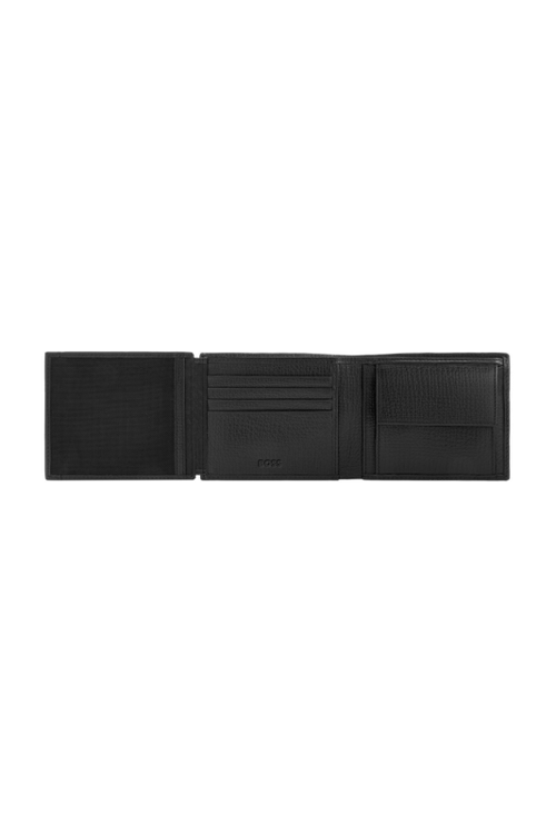 Money wallet with flap Grid Black - 4