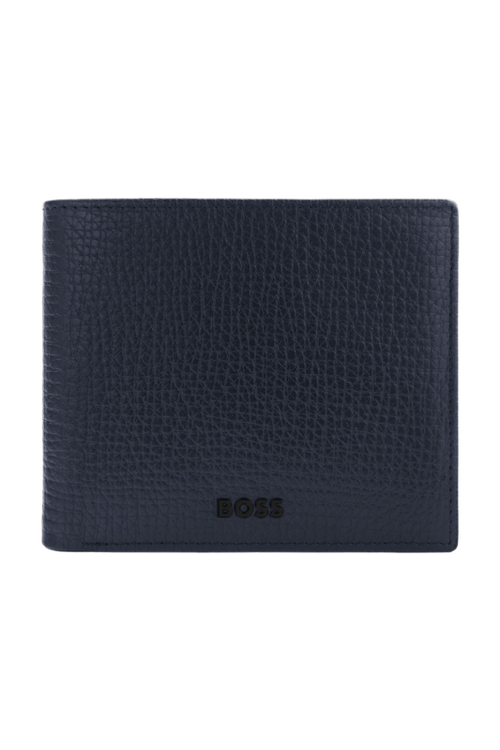 Money wallet with flap Grid Navy - 2