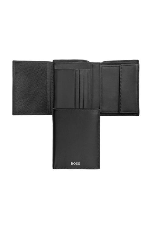 Money wallet Vertical flap Classic Smooth Black - 1