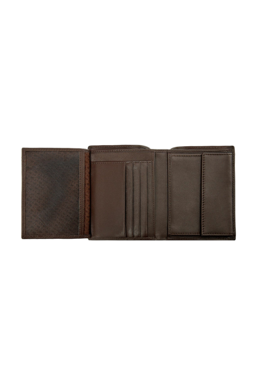 Money wallet Vertical flap Classic Smooth Brown - 3