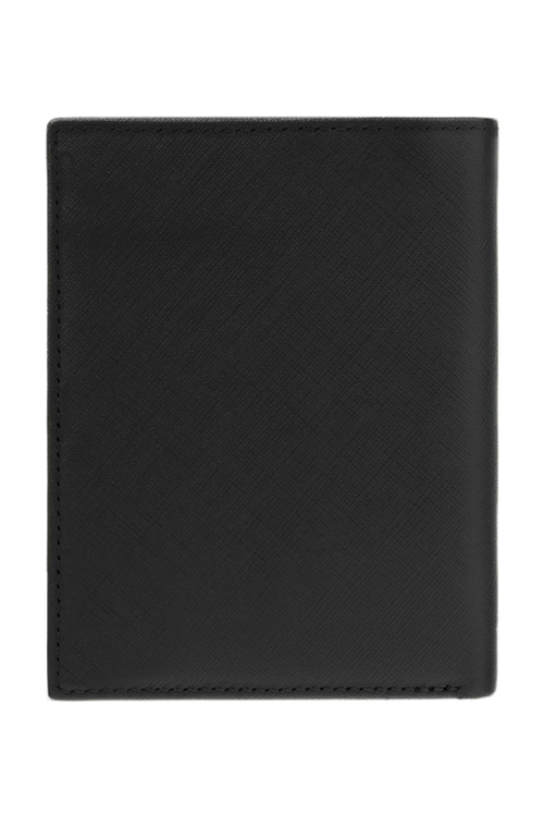 Money wallet with flap Double B Saffiano Black - 6