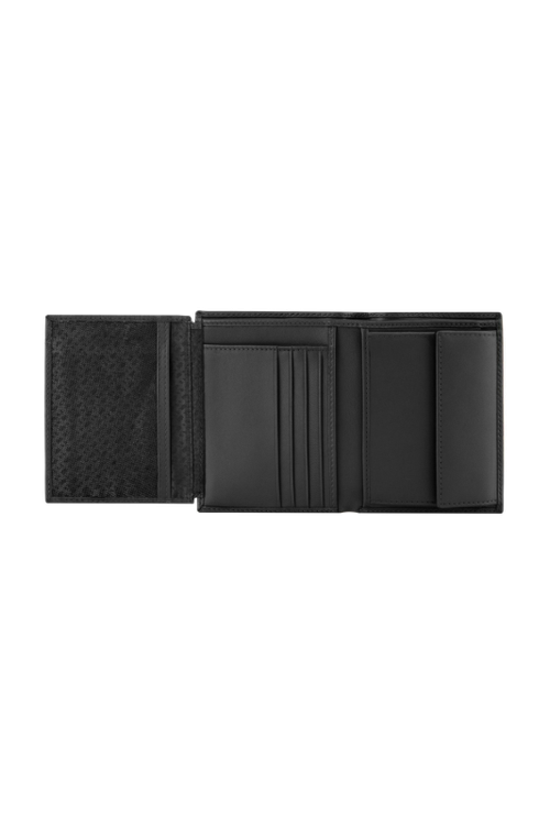 Money wallet with flap Double B Saffiano Black - 4