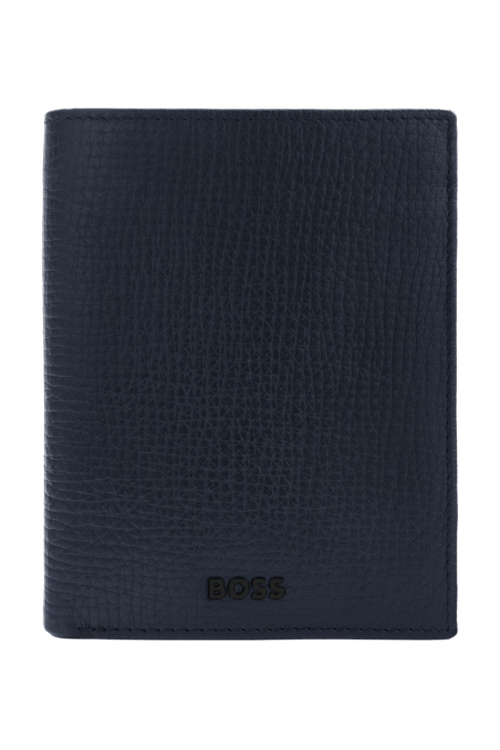 Money wallet with flap Grid Navy - 2