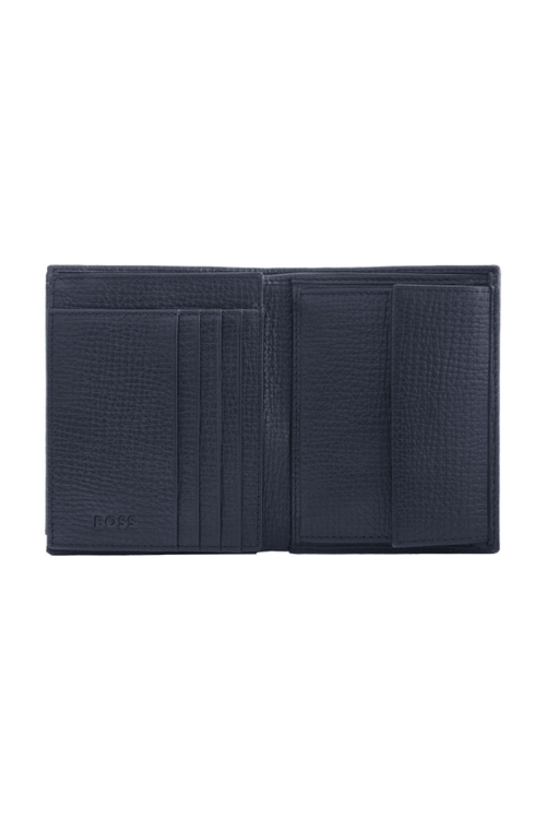 Money wallet with flap Grid Navy - 3
