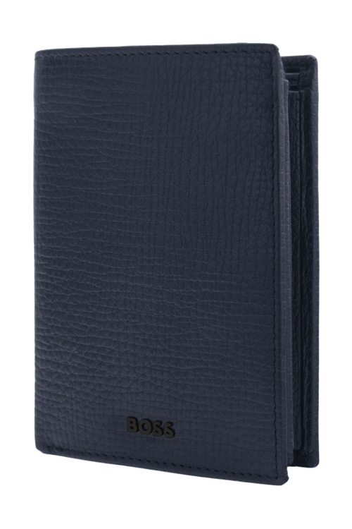 Money wallet with flap Grid Navy - 5