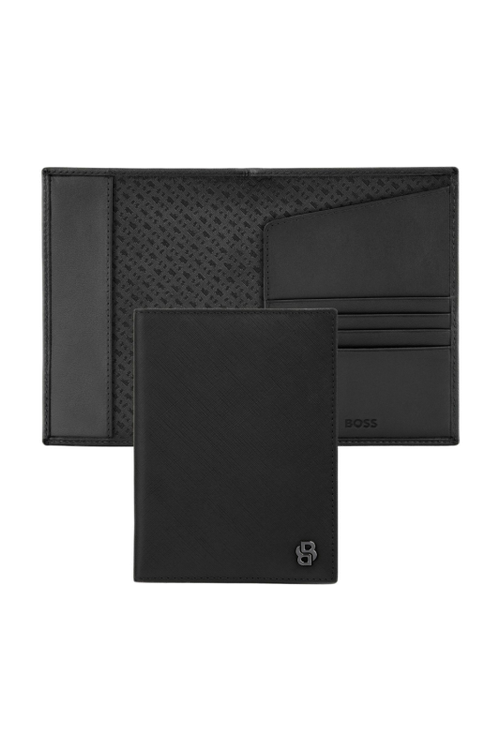 Passport holder Double B Saffiano Black - 1