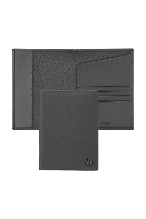 Passport holder Double B Saffiano Grey - 1