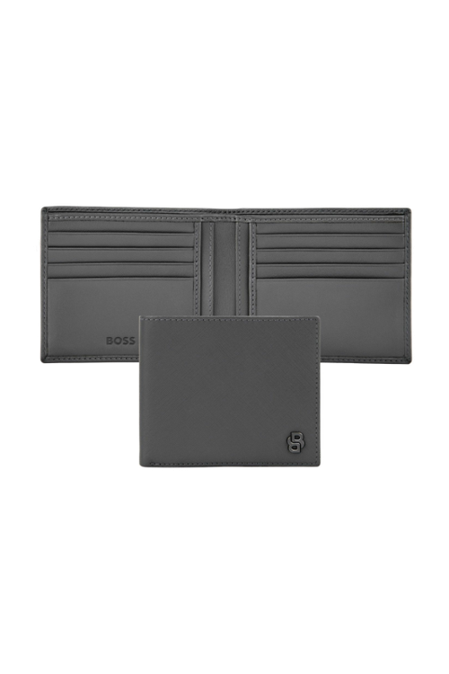 Wallet Double B Saffiano Grey - 1