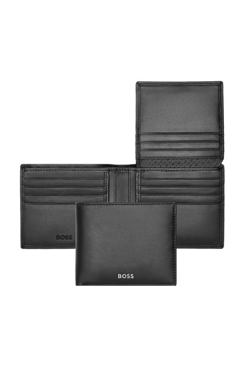 Wallet with flap Classic Smooth Black - 1