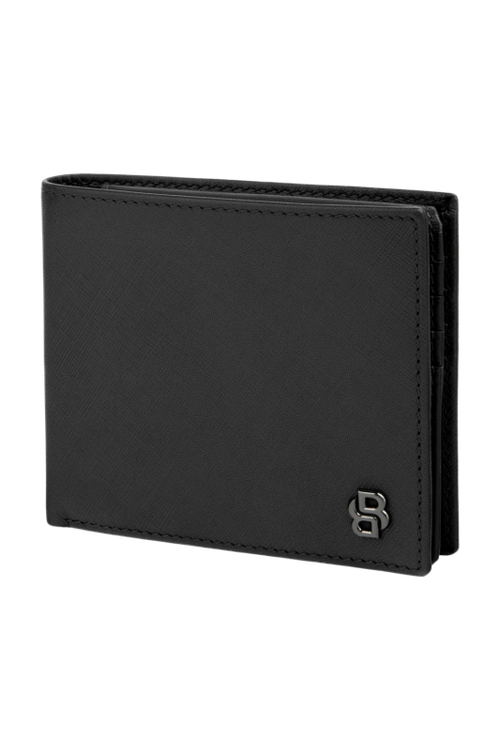 Card wallet with flap Double B Saffiano Black - 5