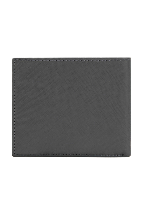 Card wallet with flap Double B Saffiano Grey - 6