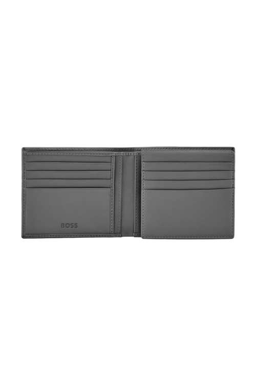 Card wallet with flap Double B Saffiano Grey - 3