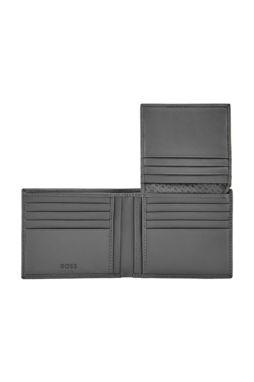 Card wallet with flap Double B Saffiano Grey - 4