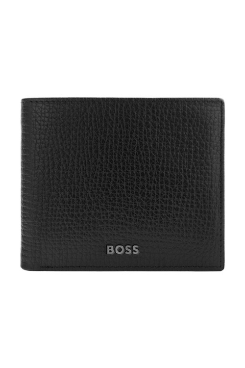 Card wallet with flap Grid Black - 2