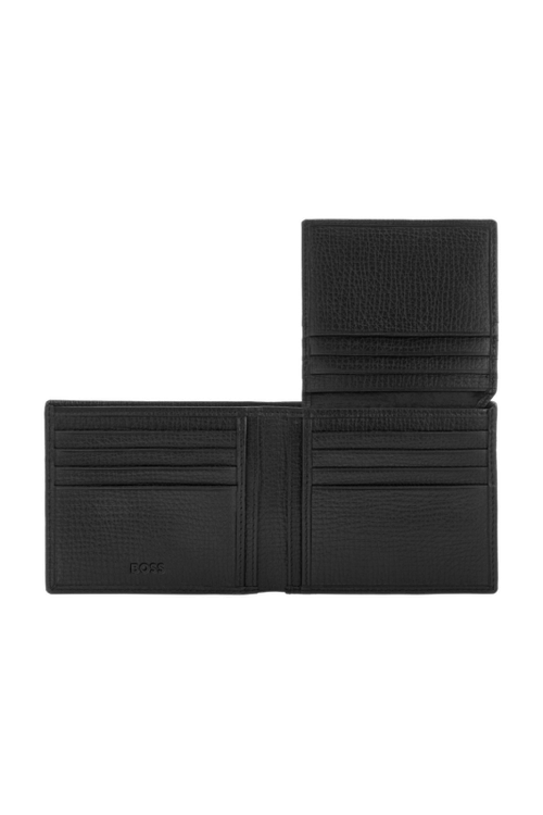 Card wallet with flap Grid Black - 4