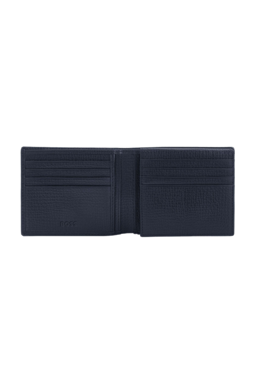Card wallet with flap Grid Navy - 3