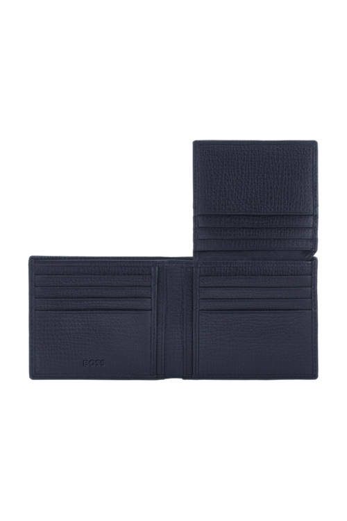 Card wallet with flap Grid Navy - 4