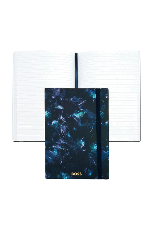 Notebook A5 Tie-dye Flower Navy Lined - 1