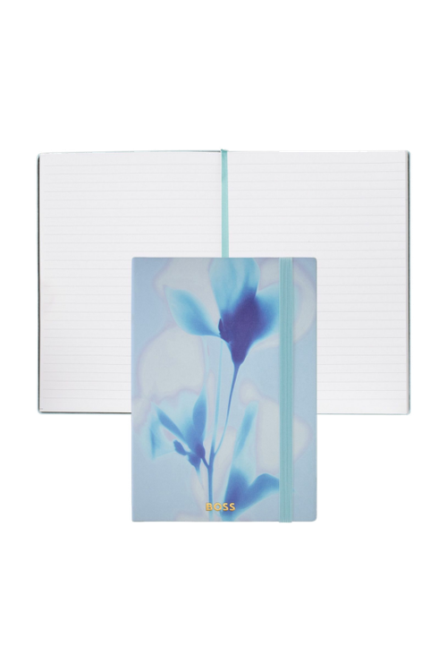 Notebook A5 Holographic Flower Light Blue Lined - 1